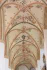 Germany, Mecklenburg-Vorpommern, Stralsund. St. Marys Church interior, Arched ceiling. Art Print